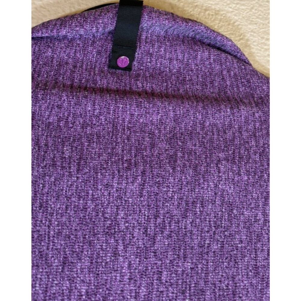 Lululemon Vinyasa Scarf Shawl Wrap Purple Black One Size Activewear Run Snaps - Picture 9 of 9